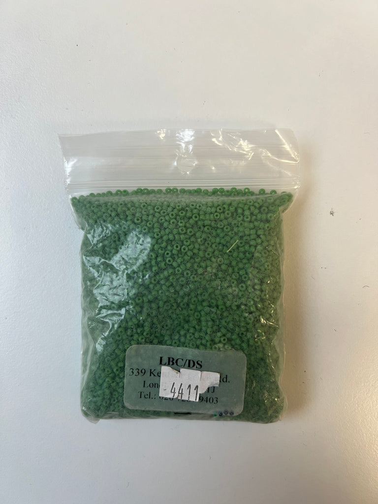Green Seed Beads 89g