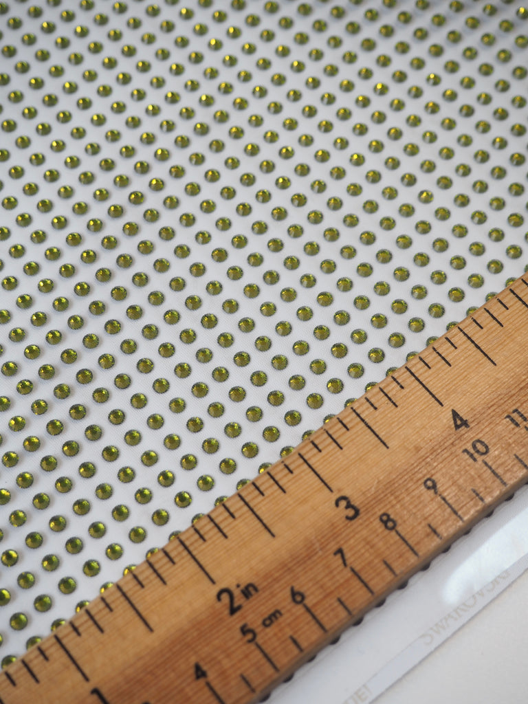 Swarovski Peridot Xilion Rose Crystal Hotfix Sheet 4mm