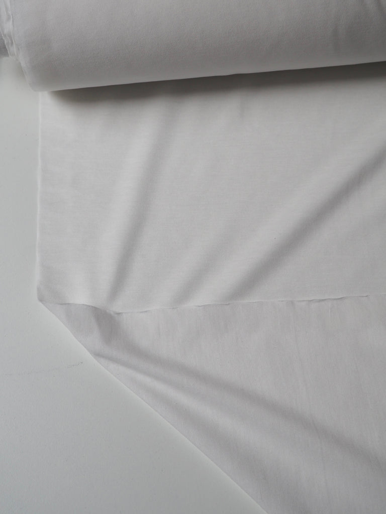 White Fine Cotton T-Shirt Jersey
