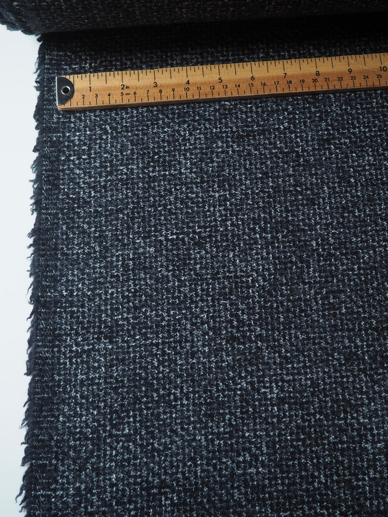 Grey + Black Light Bouclé Wool