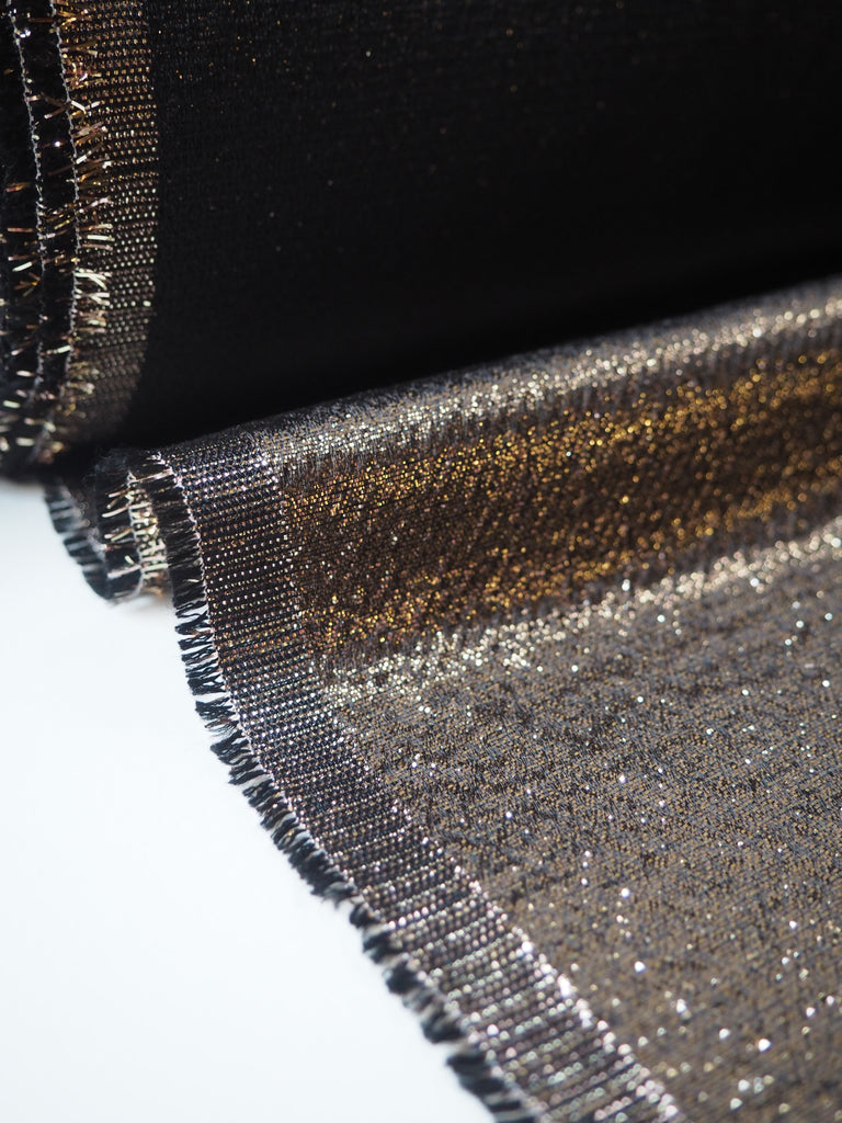 Bronze Metallic Lamé Jacquard