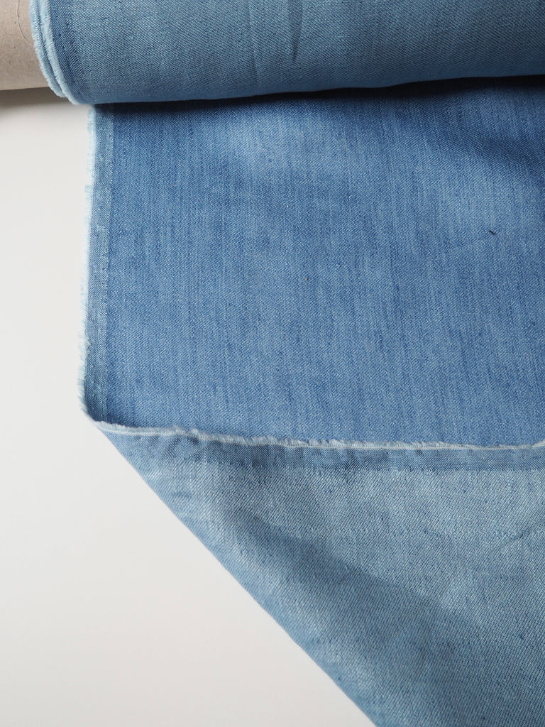 Blue Denim Linen/Viscose