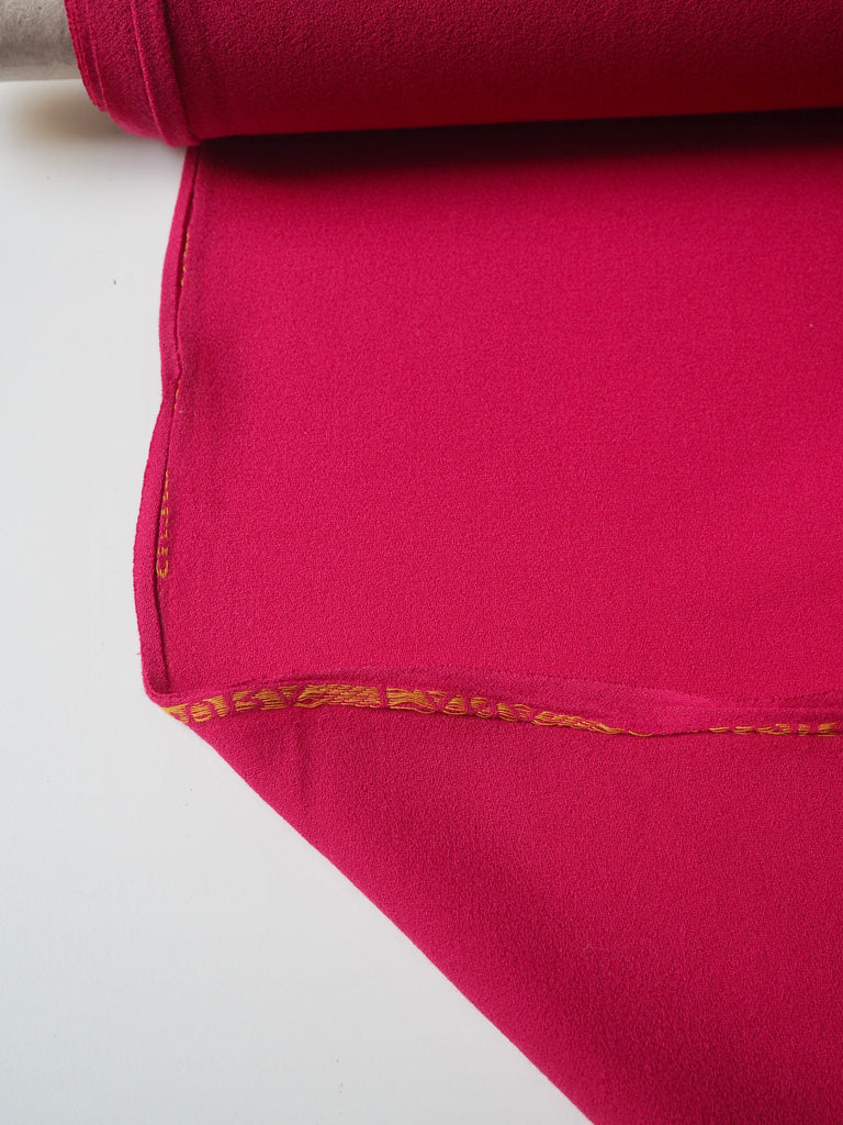 Raspberry Wool Crepe