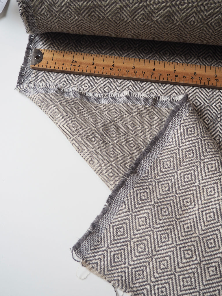 Grey Diamond Jacquard