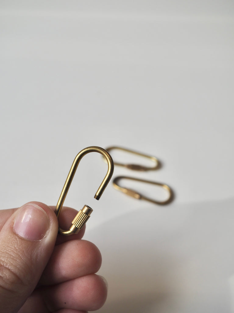 Brass Twist Lock Carabiner 36mm