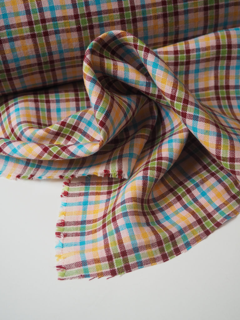Summertime Plaid Linen