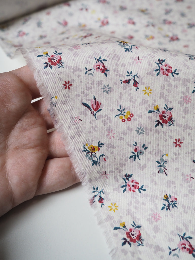 Liberty Pink Floral Cotton Twill