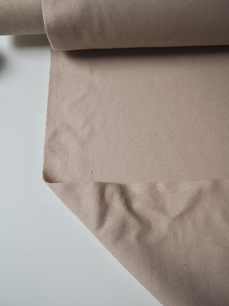 Pale Blush Felted Wool Melton