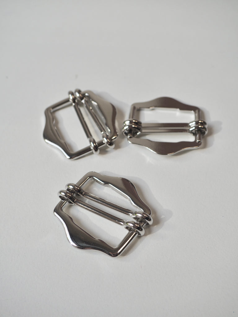 Silver Quad-Slide Adjustable Buckle 35mm