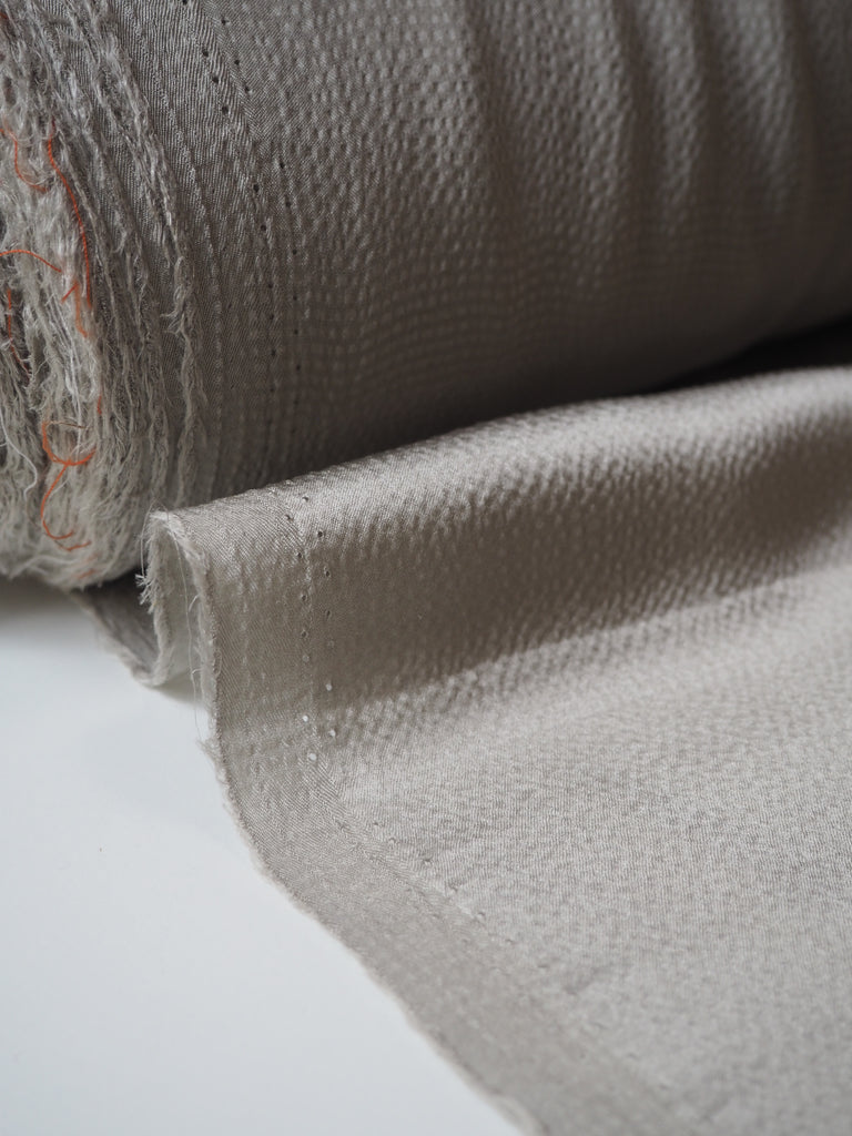 Smoke Hammered Silk Satin