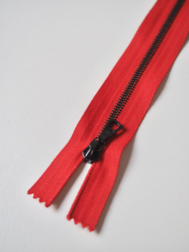 Riri 30cm/12inch Narrow Gunmetal Metal Teeth Zips