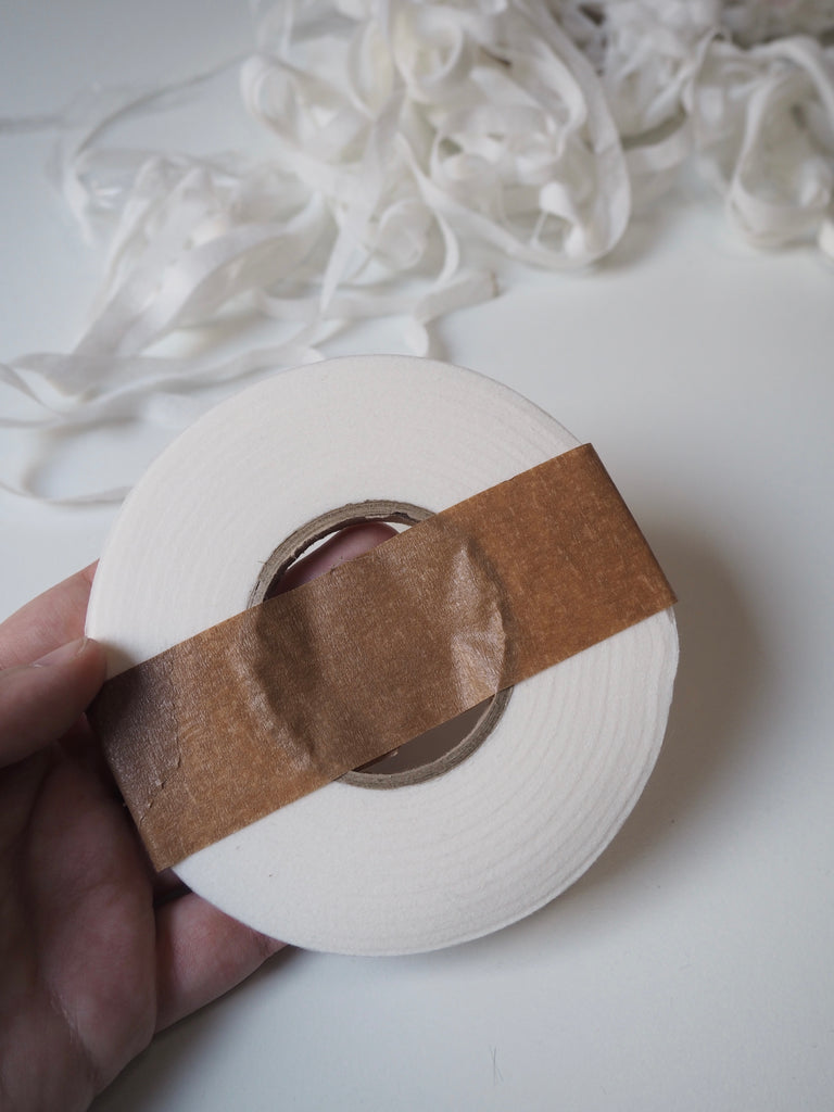 White Cotton Bias Stay Tape 8mm