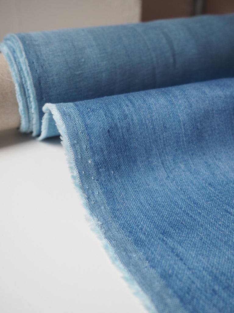 Blue Denim Linen/Viscose