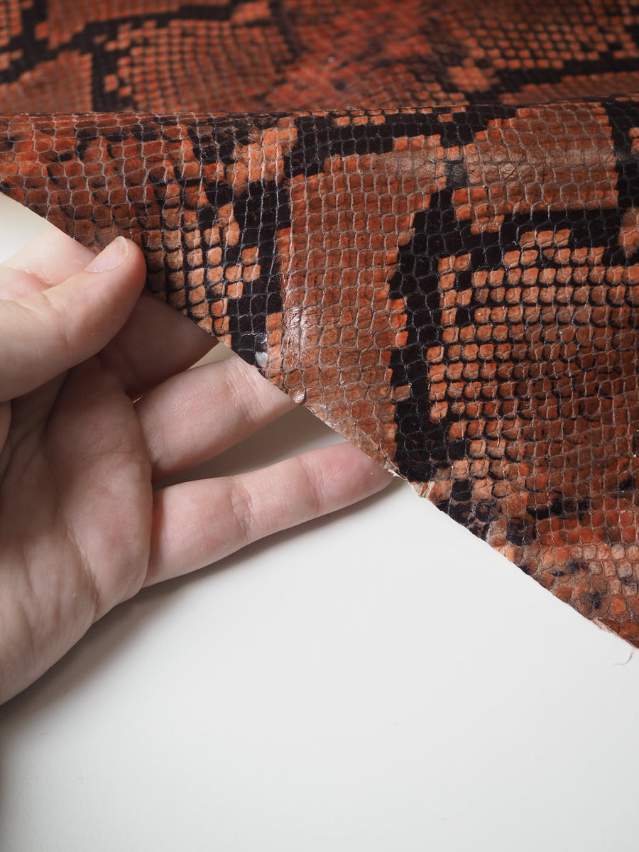 Auburn Embossed Python Calfskin Leather – The New Craft House