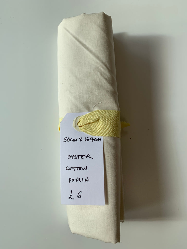 Oyster Cotton Poplin Remnant