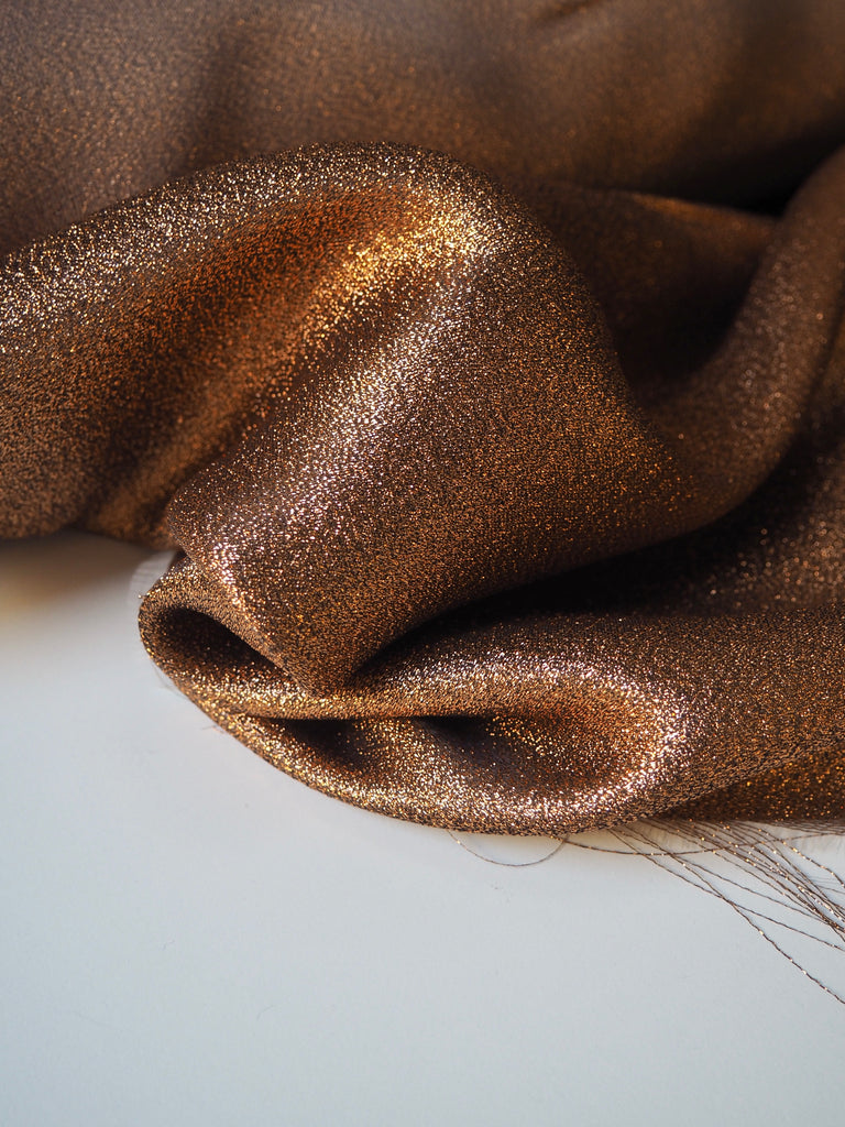 Copper Lamé Organza