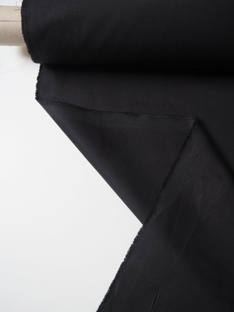 Black Tailored Cotton