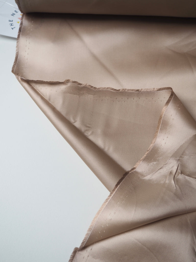 Latte Silk/Viscose Twill Lining