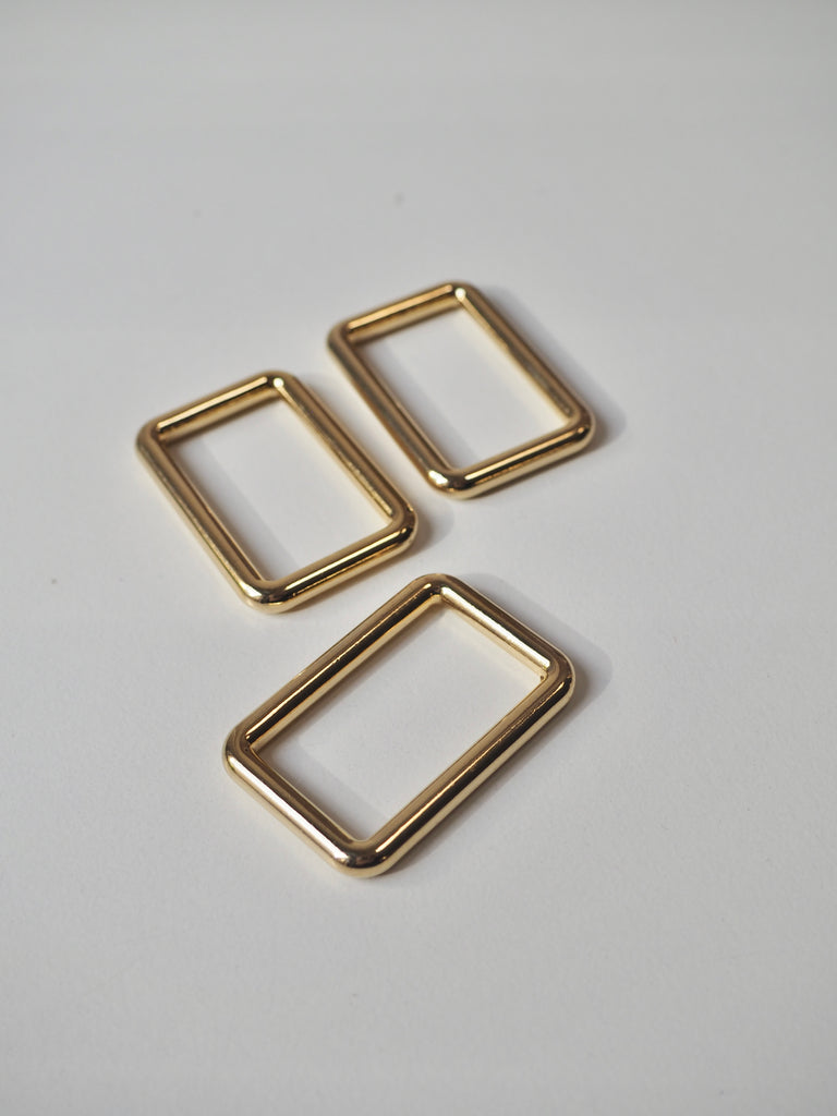 Gold Rectangle Slide Glider 38mm