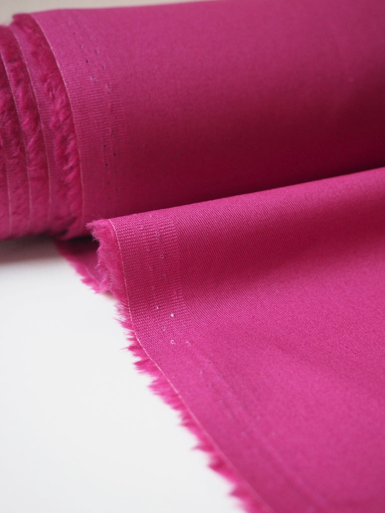 Pink Stretch Cotton Twill