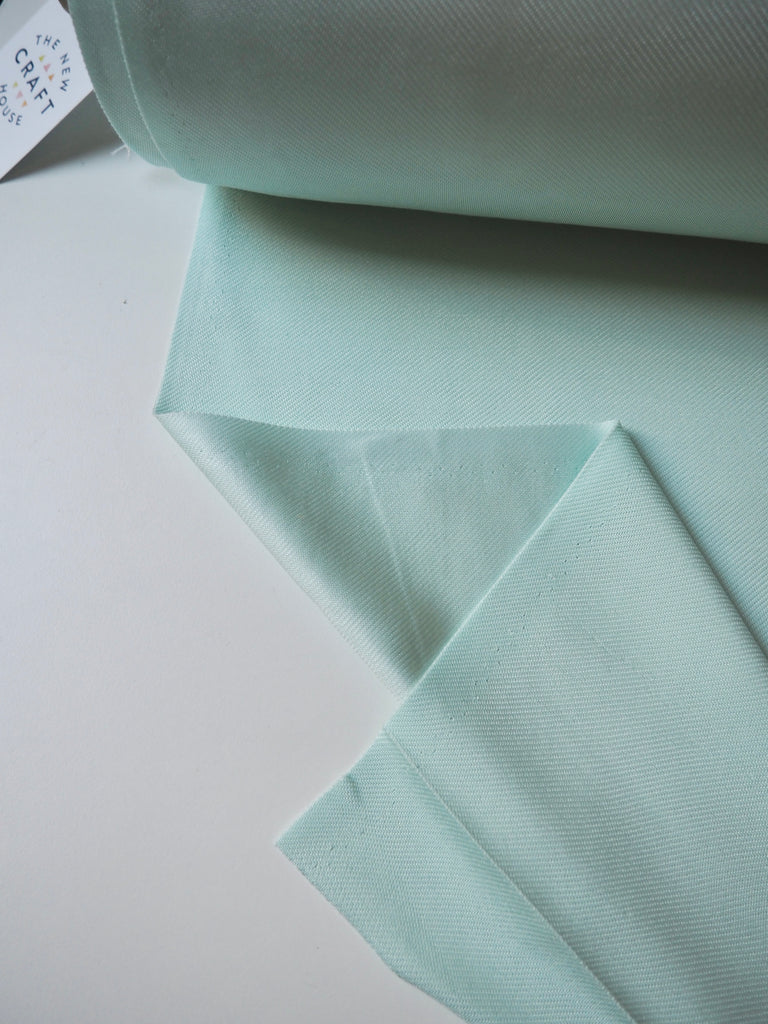 Mint Viscose Satin Twill Jersey