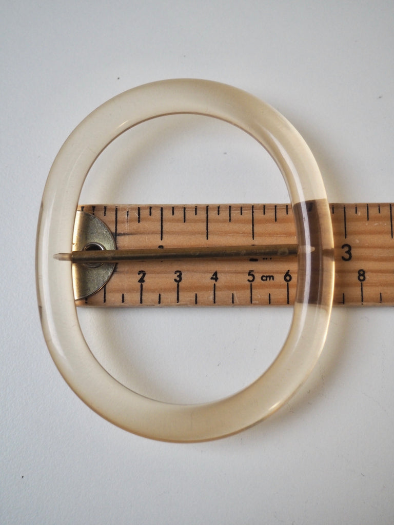 Honey Transparent Plastic Slider 6cm