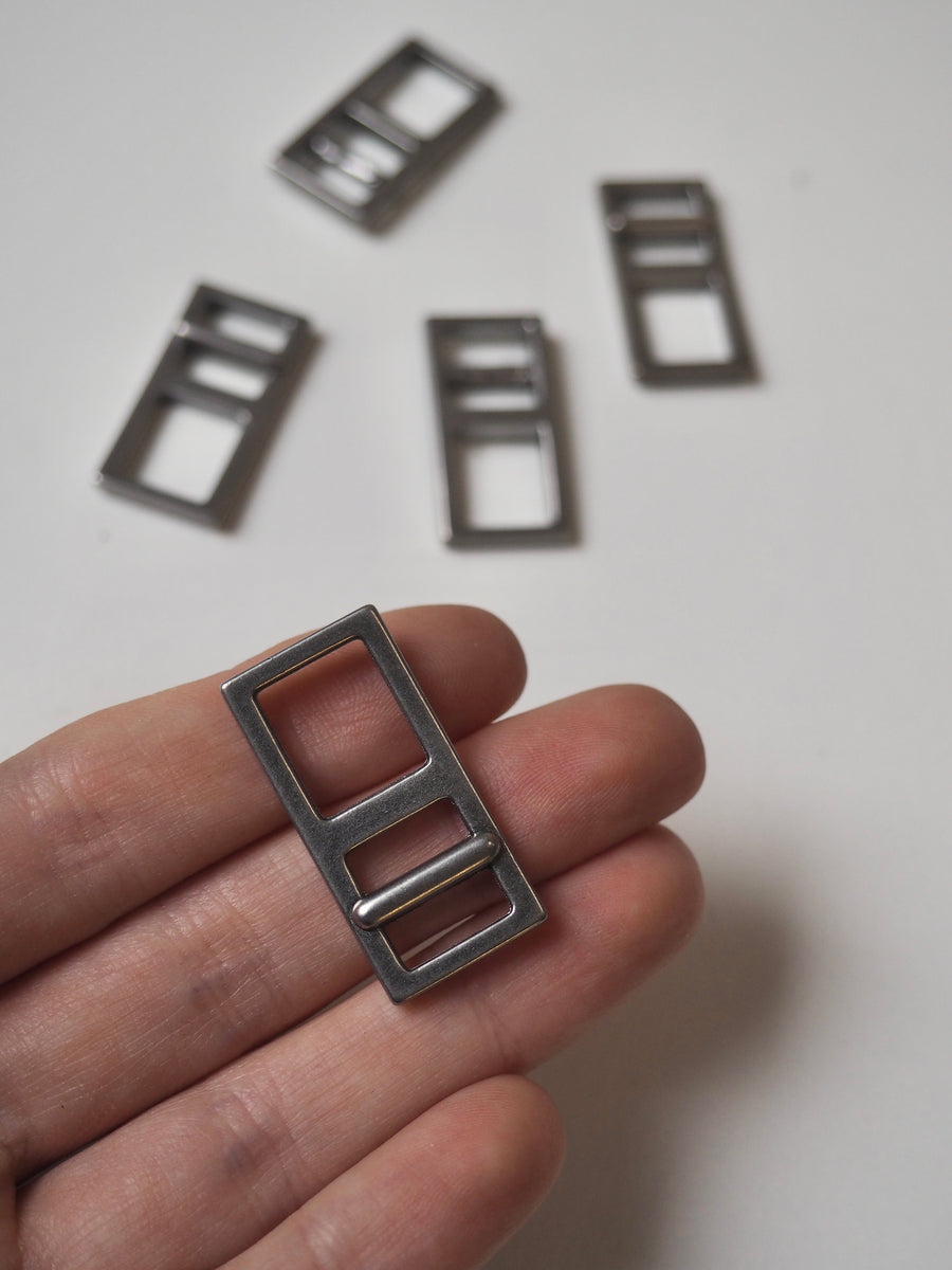 Dark Silver Rectangle Slider 30mm – The New Craft House