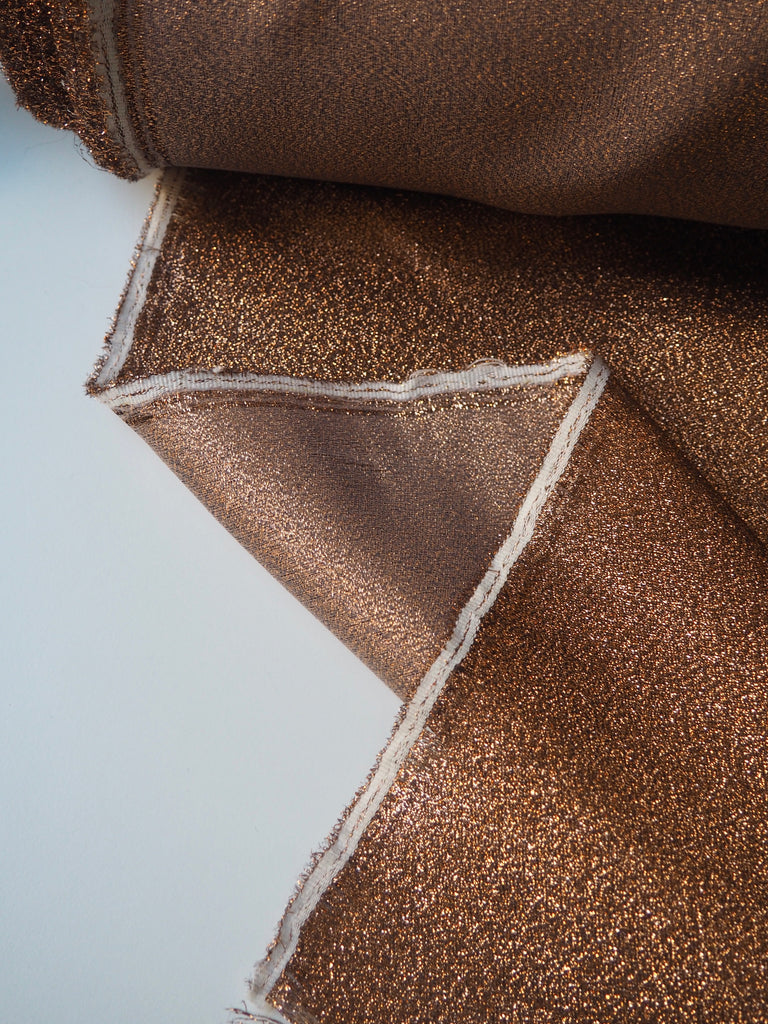 Copper Lamé Organza