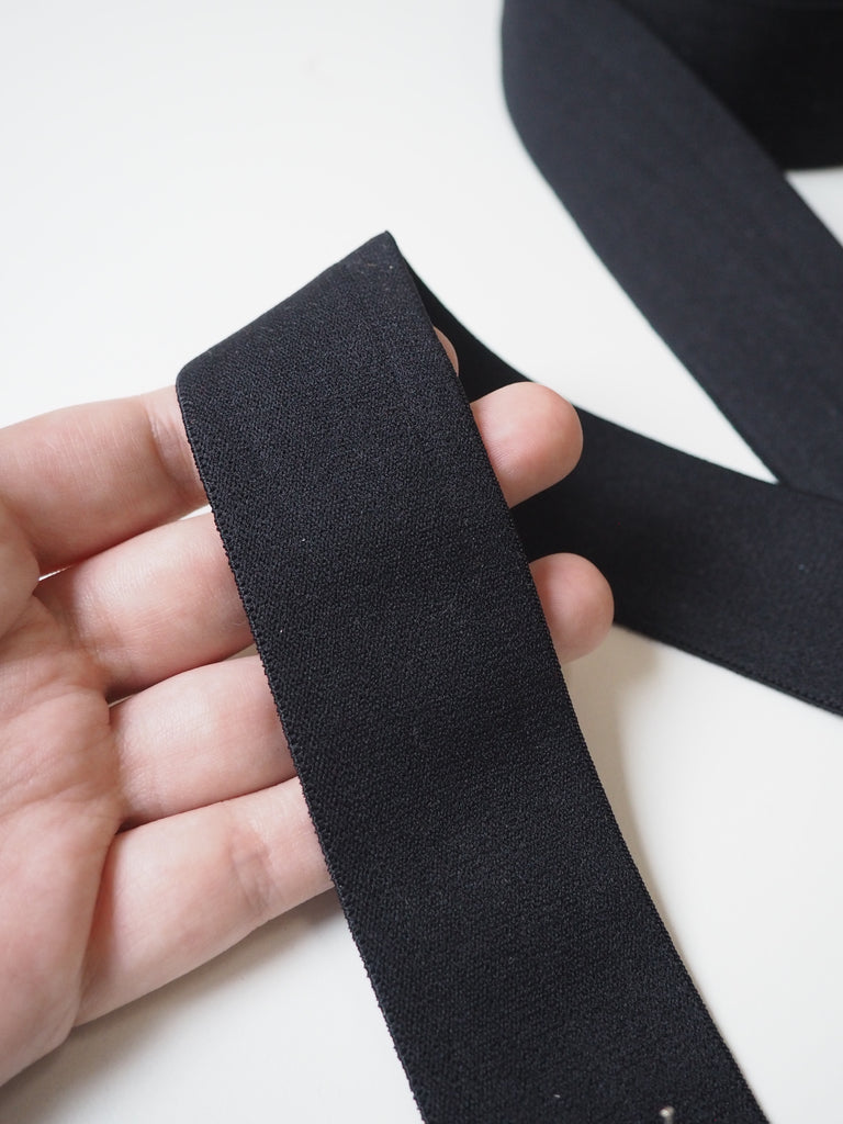 Black Soft Elastic 40mm