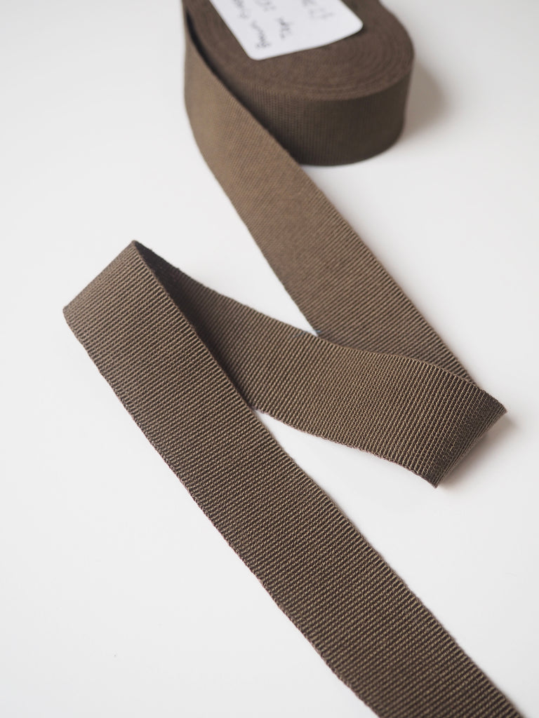 Brown Grosgrain Tape 25mm