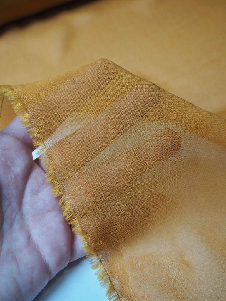 Turmeric Silk/Viscose Chiffon