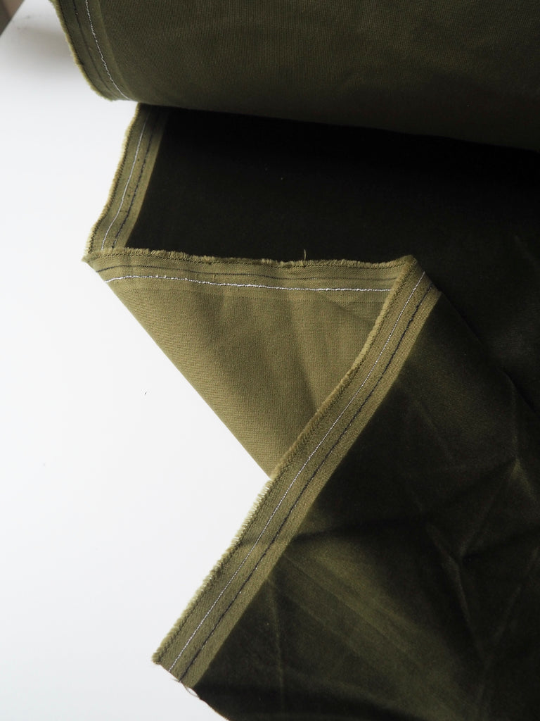 Moss Cotton Velvet