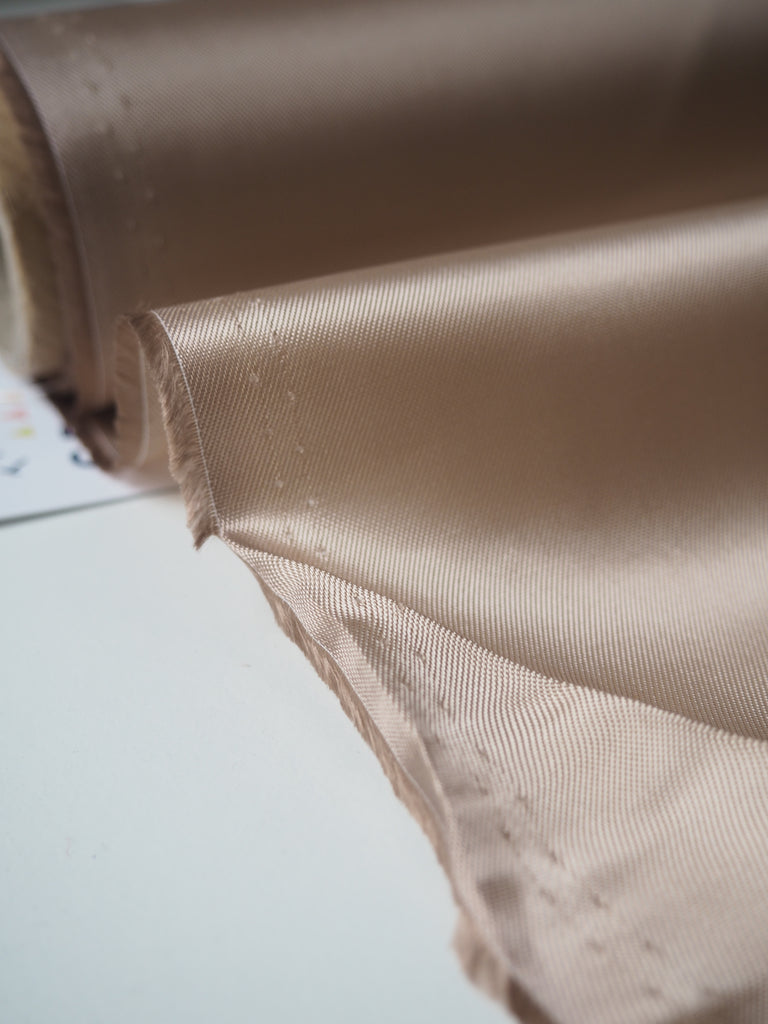 Latte Silk/Viscose Twill Lining