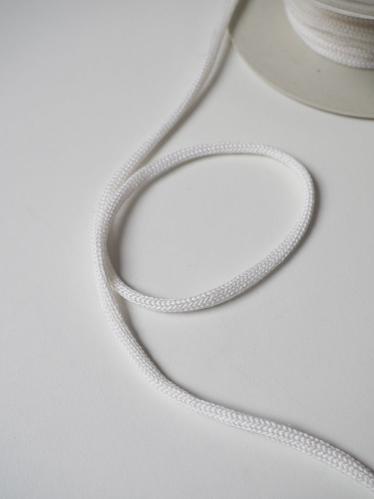 White Braided Cord 4mm