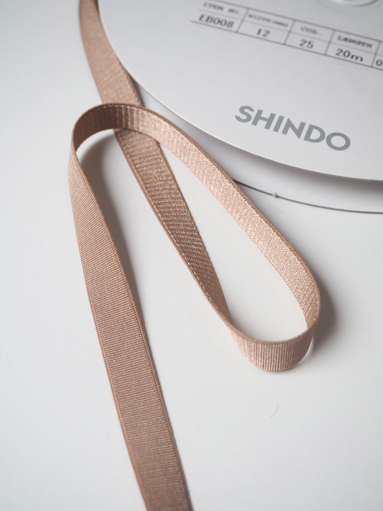 Shindo Golden Sepia Satin Elastic 12mm