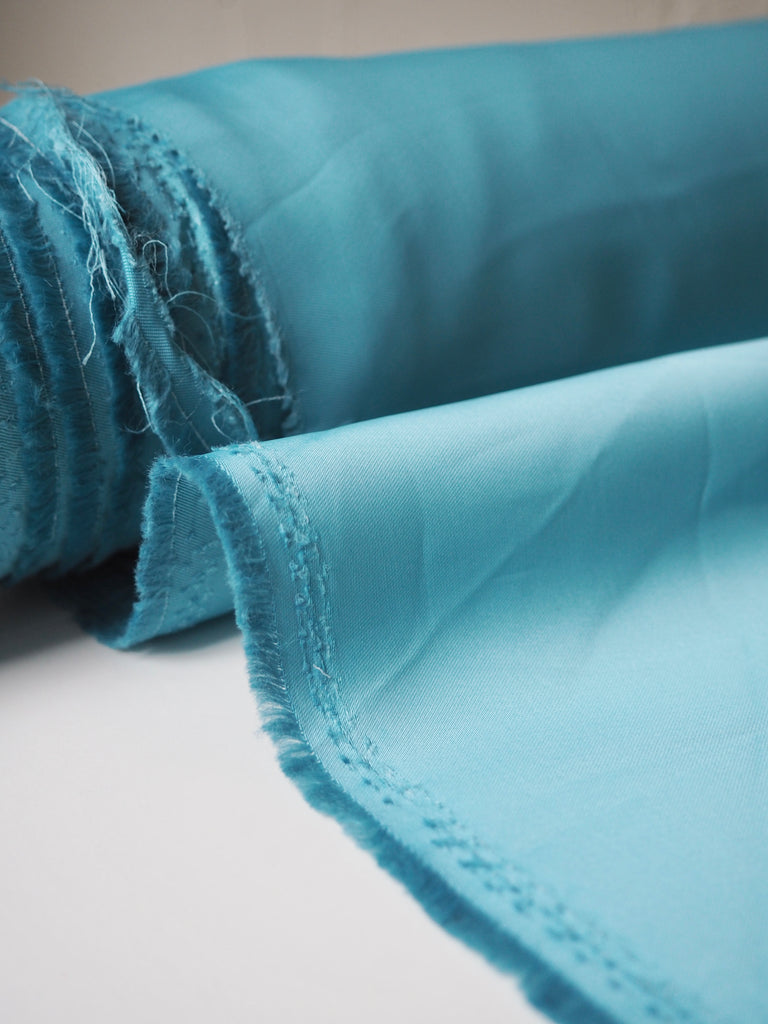 Ocean Blue Viscose Satin