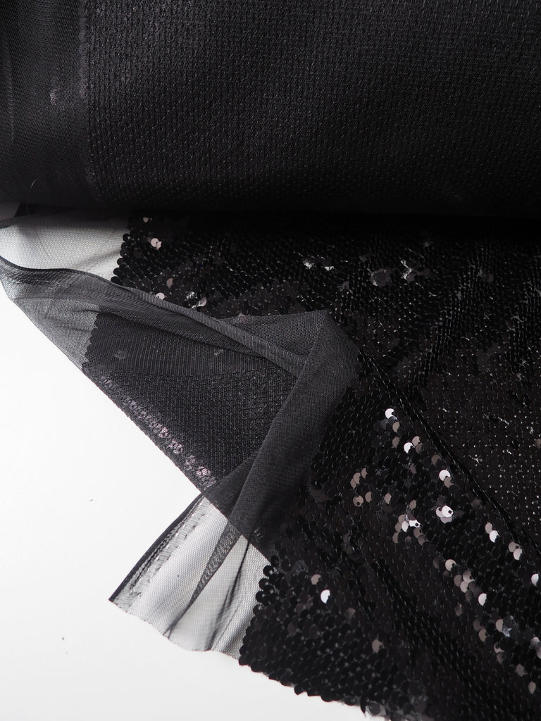 Black Mermaid Sequin Tulle