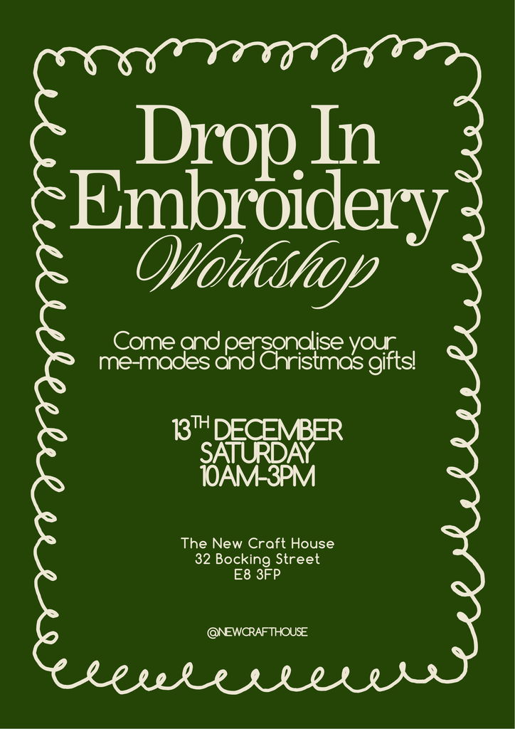 Personalised Embroidery Drop In Day
