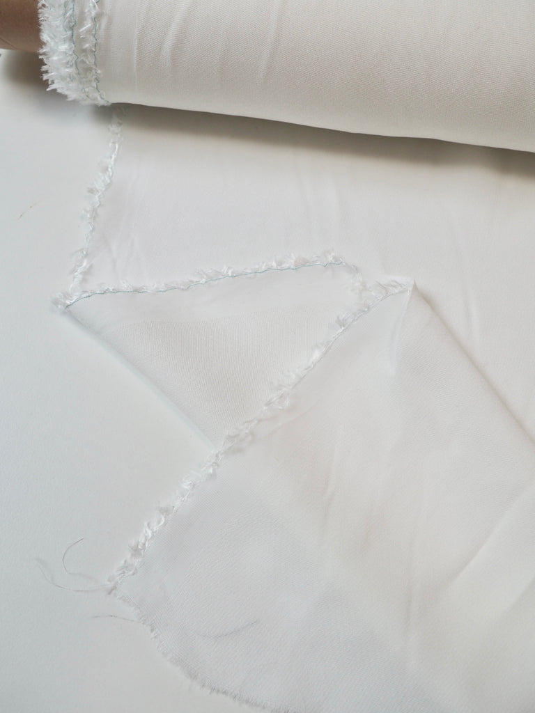 Ivory Viscose Superlight Crepe