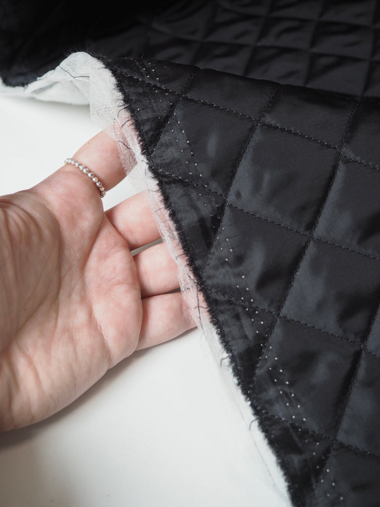Black Quilted Coating