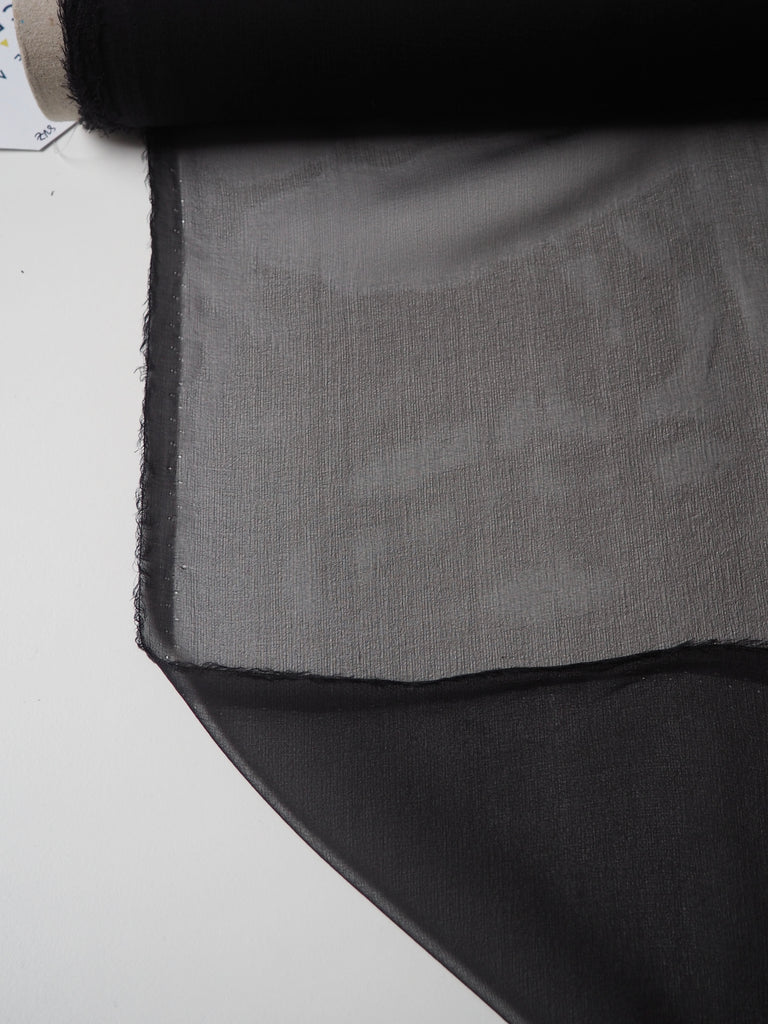 Black Silk Chiffon