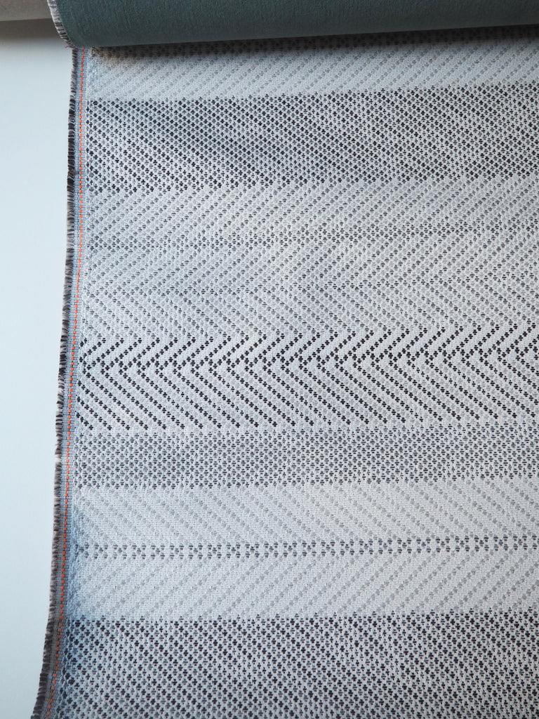 Grey + White Jacquard Furnishing