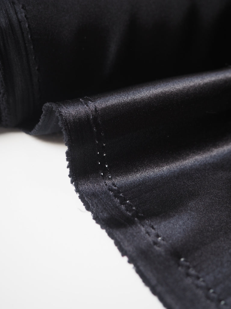 Black Heavy Satin Lining