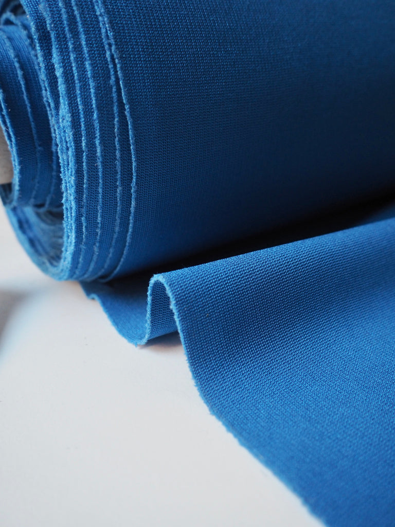 Sapphire Viscose Ponte di Roma Jersey