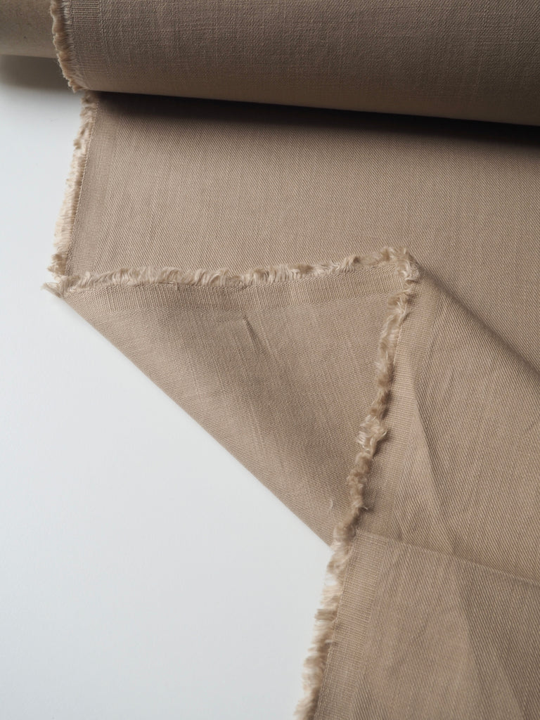 Beige Soft Cotton Twill