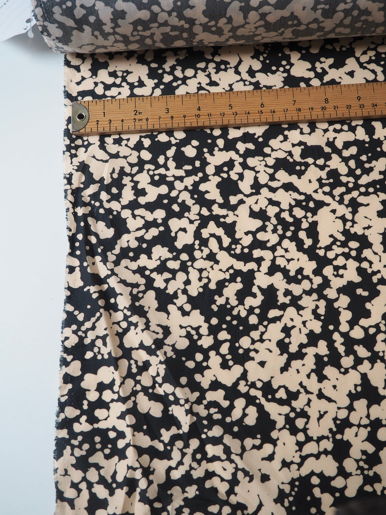 Abstract Beige Dot Cotton