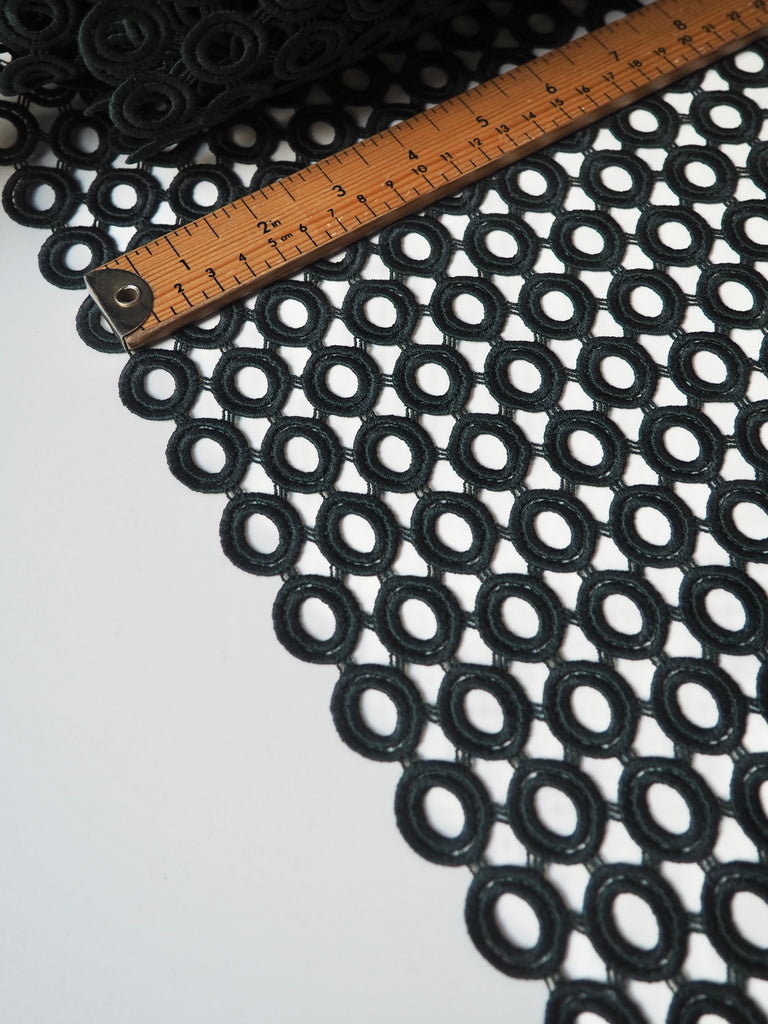 Green Circle Guipure Lace