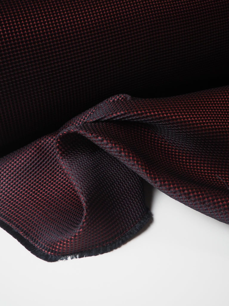 Red + Black Harlequin Jacquard