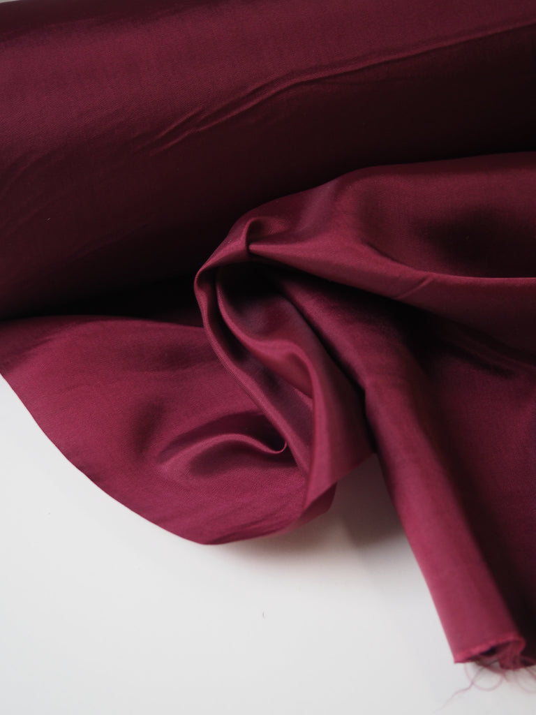 Burgundy Acetate Satin Lining