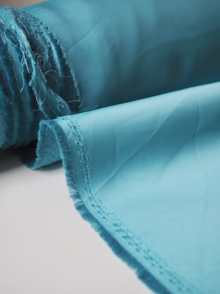 Ocean Blue Viscose Satin
